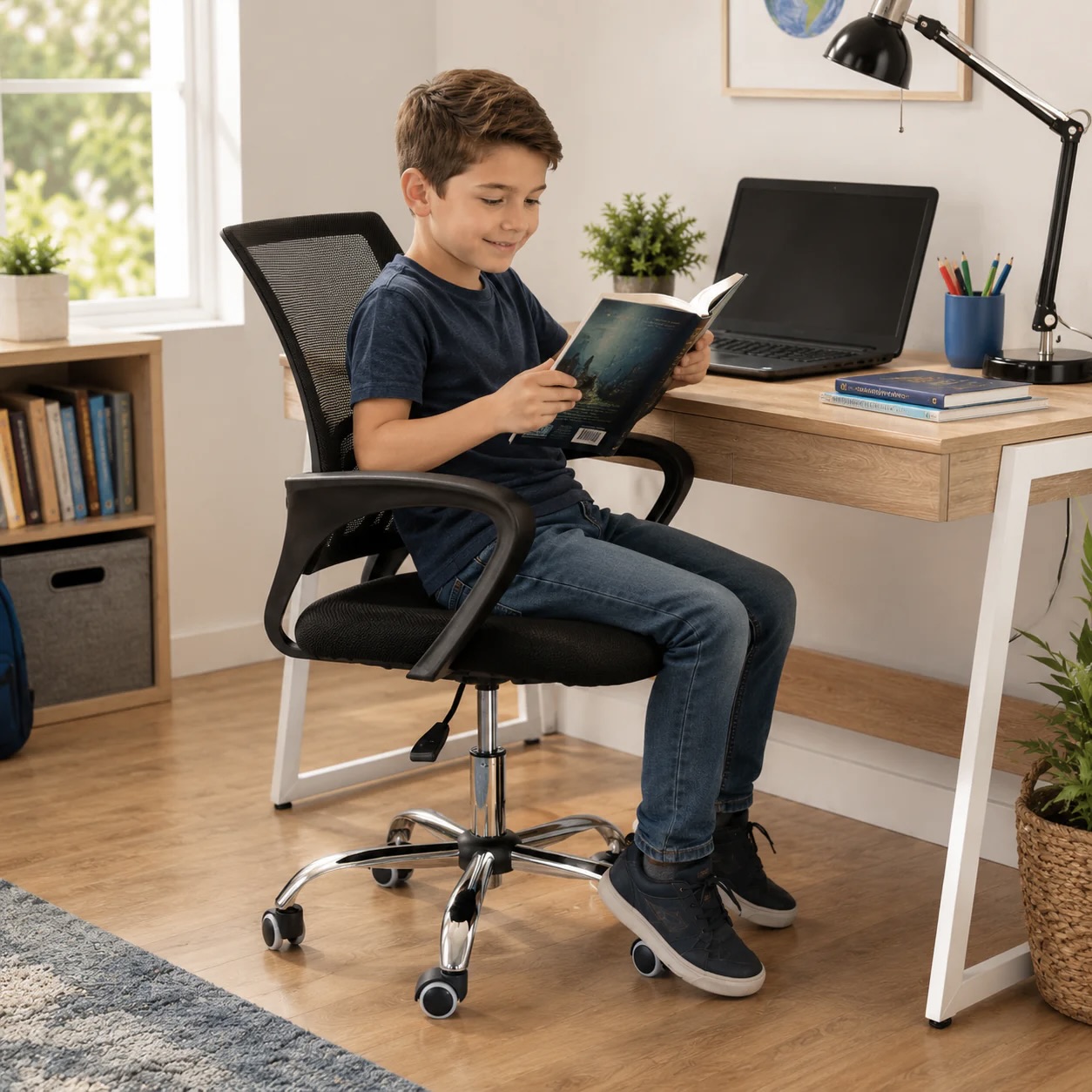 Kids Ergonomic Mid-Back Mesh Study Chair