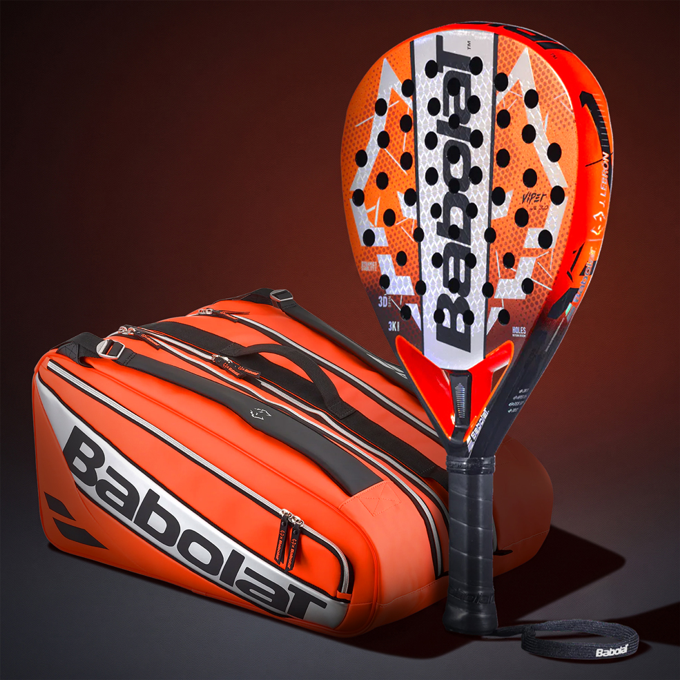 Lebron Viper 3.0 Diamond Padel Racket with RH Pro Juan Lebrón Padel Bag