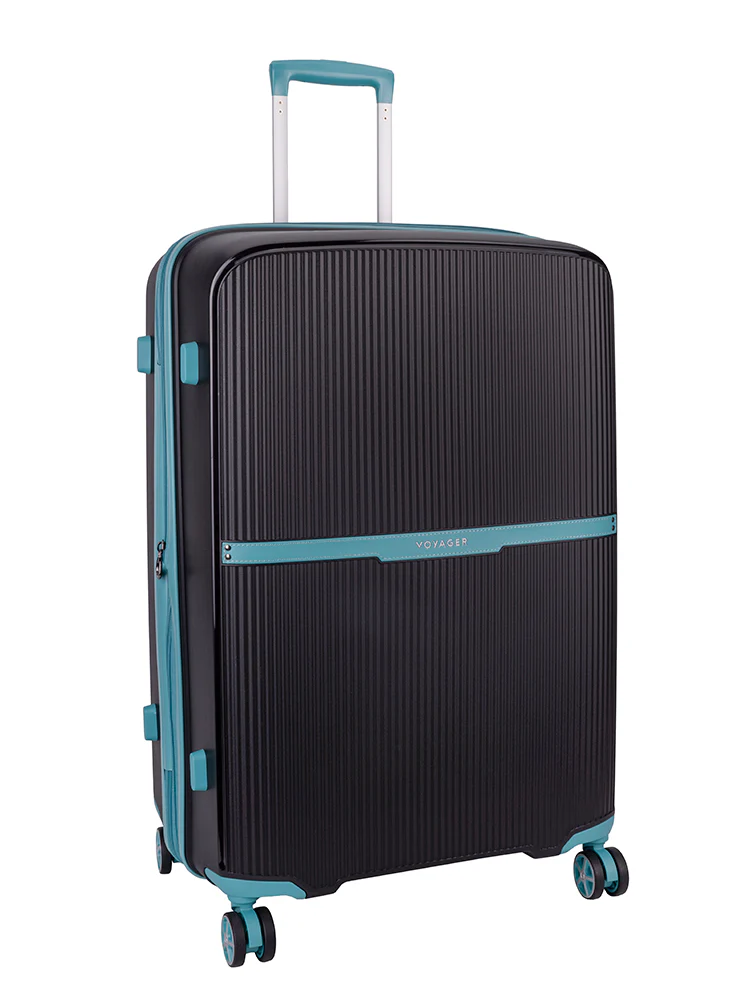 Traveller 4 Wheel Hard Shell Trolley Suitcase with TSA Combination Lock