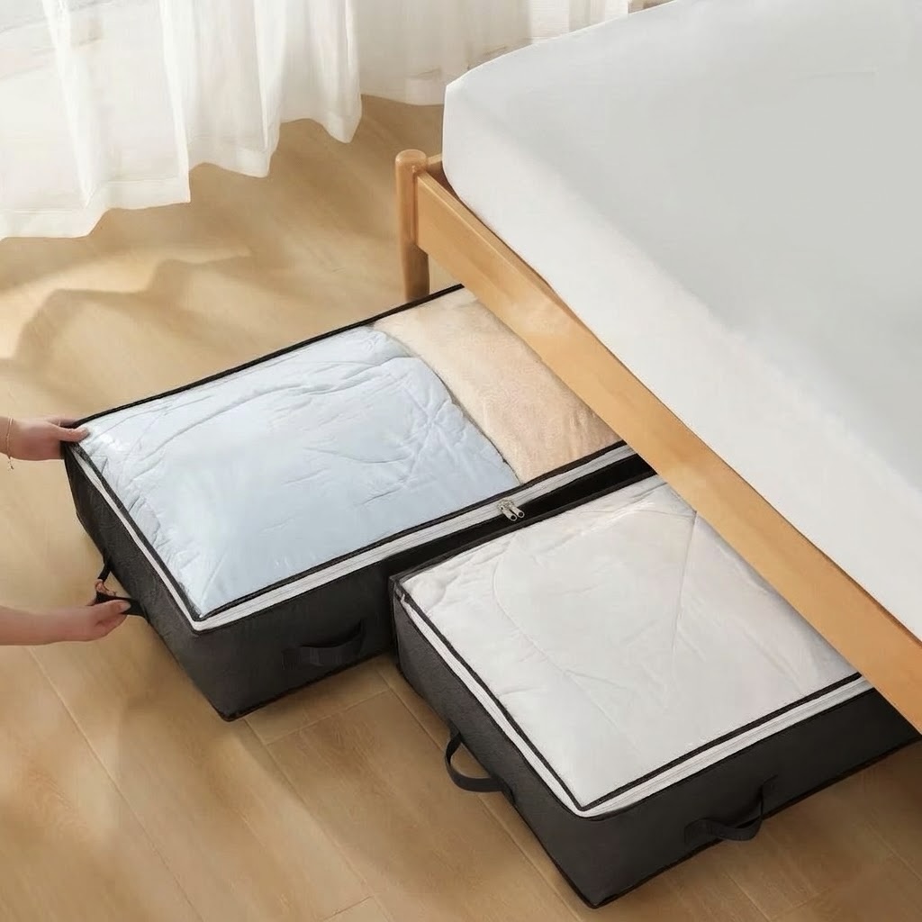 4x 90L Underbed Storage Containers