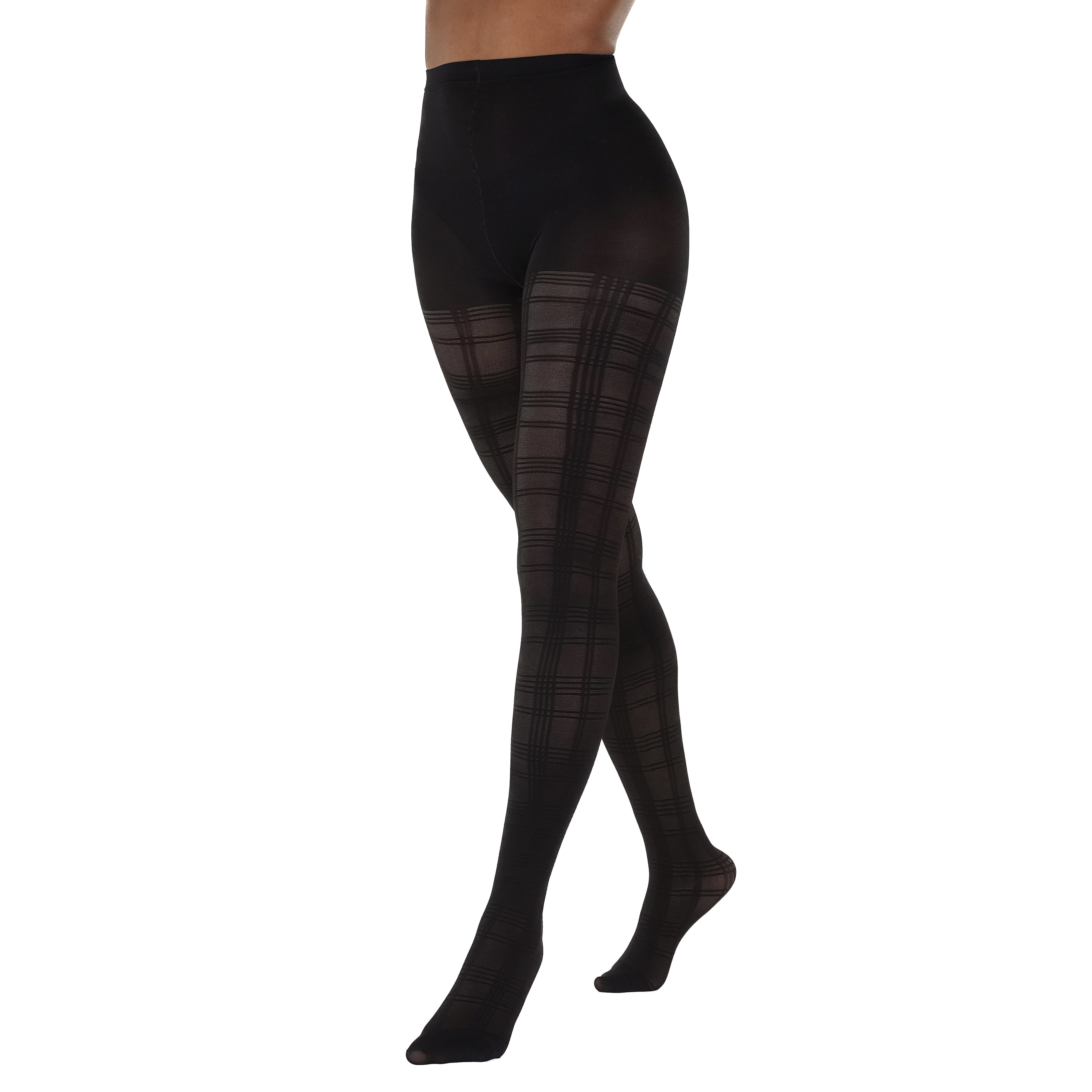 2x Pairs of Ladies Black Sheer Off The Grid Pantyhose