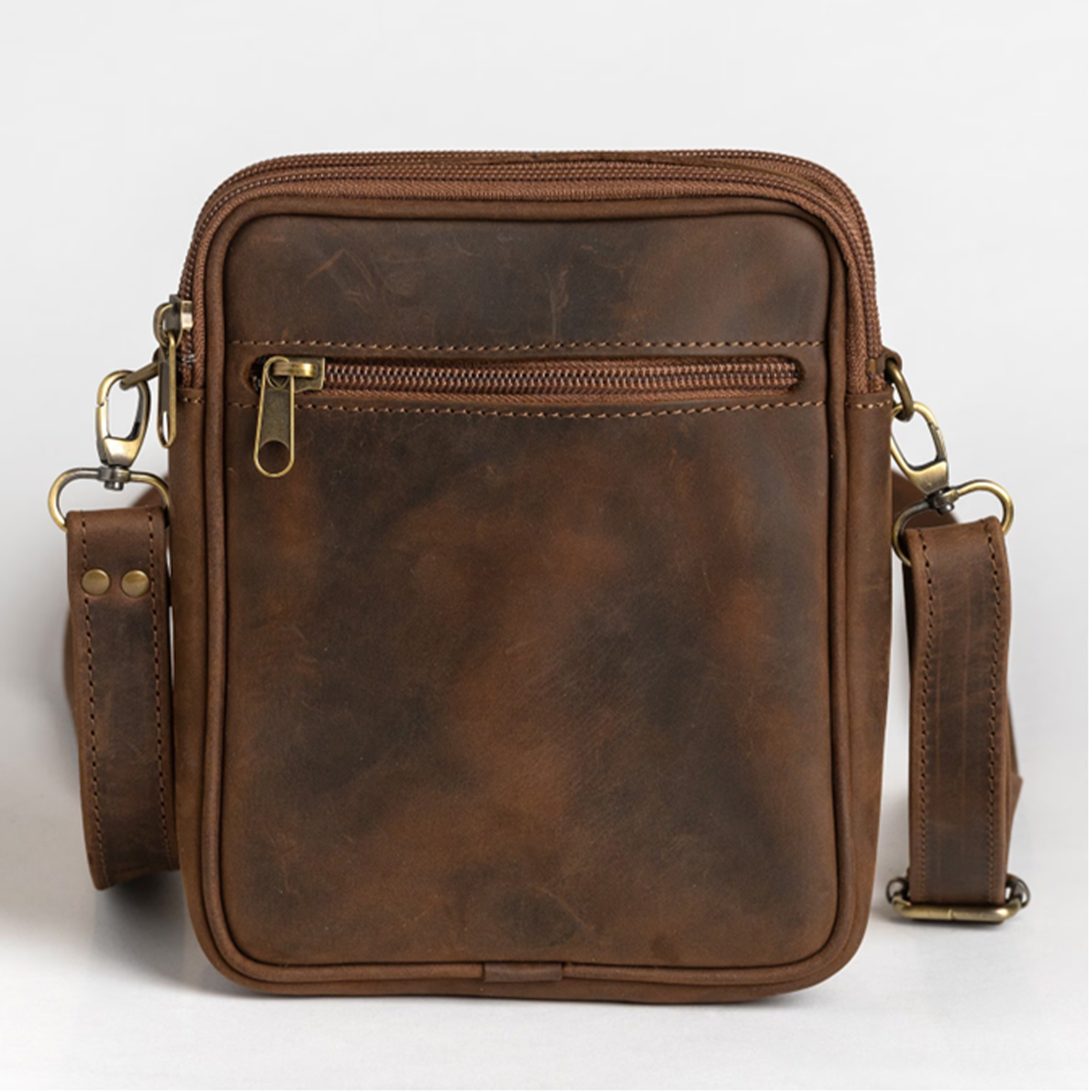 Unisex Genuine Leather Robin Crossbody Bag