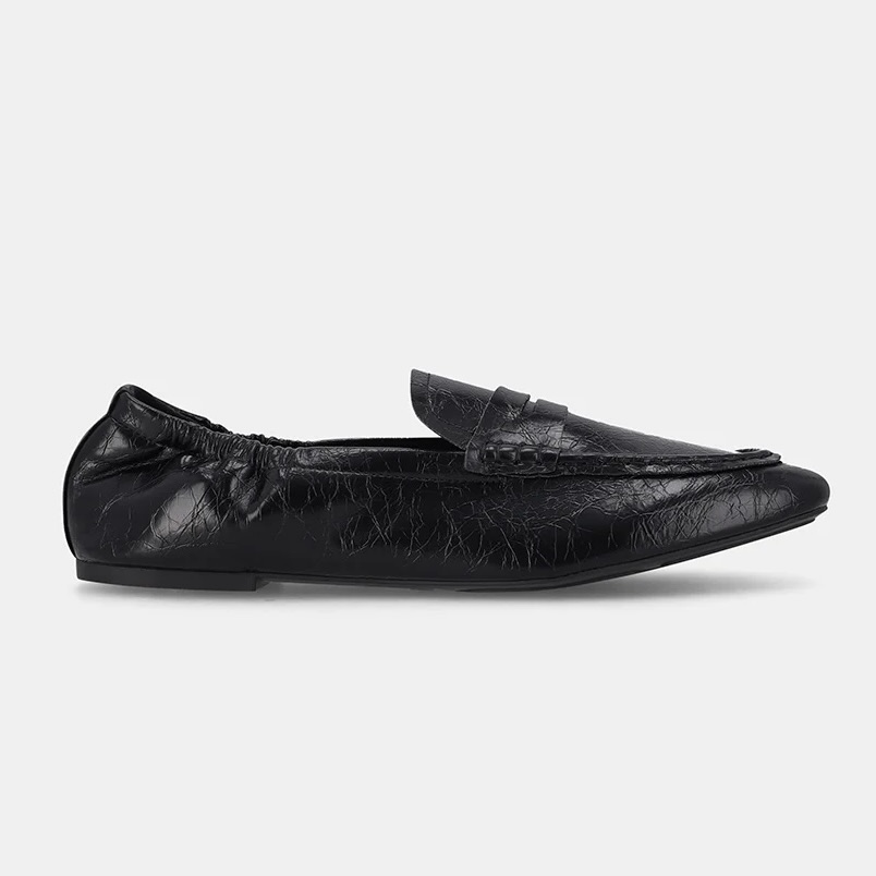Ladies London Elastic Back Moccasin Shoes