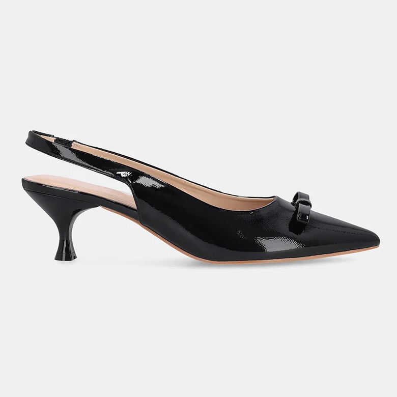 Ladies Detroit Sling Back Kitten Heels
