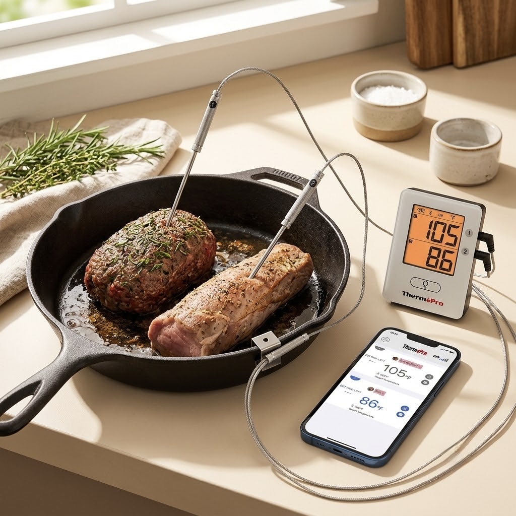 Bluetooth Meat Thermometer with 2 Probes