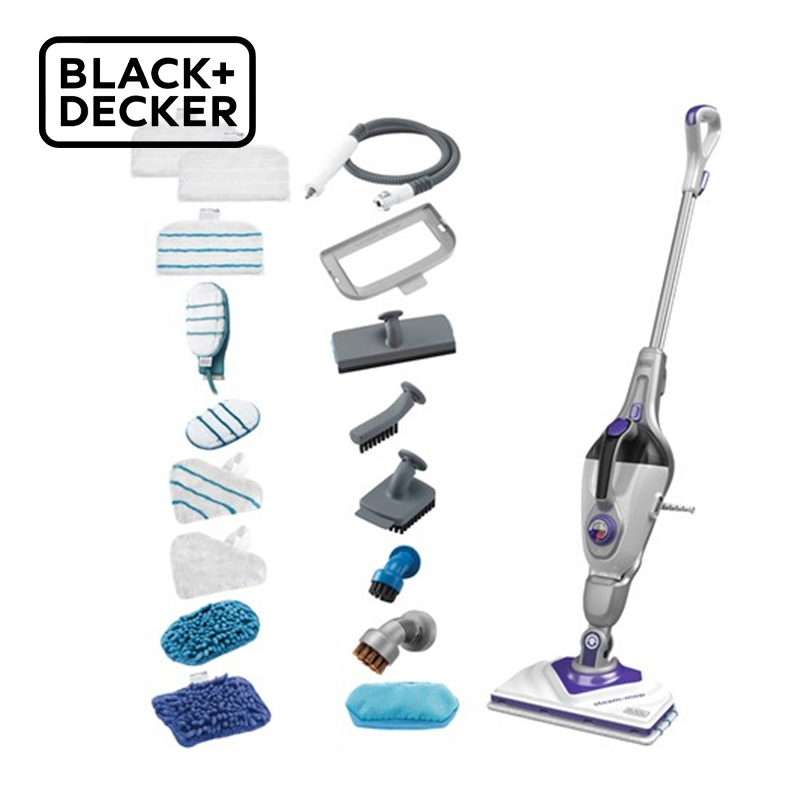 1600W 2 in1 Steam-Mop with Delta Head SteaMitt and Accessories
