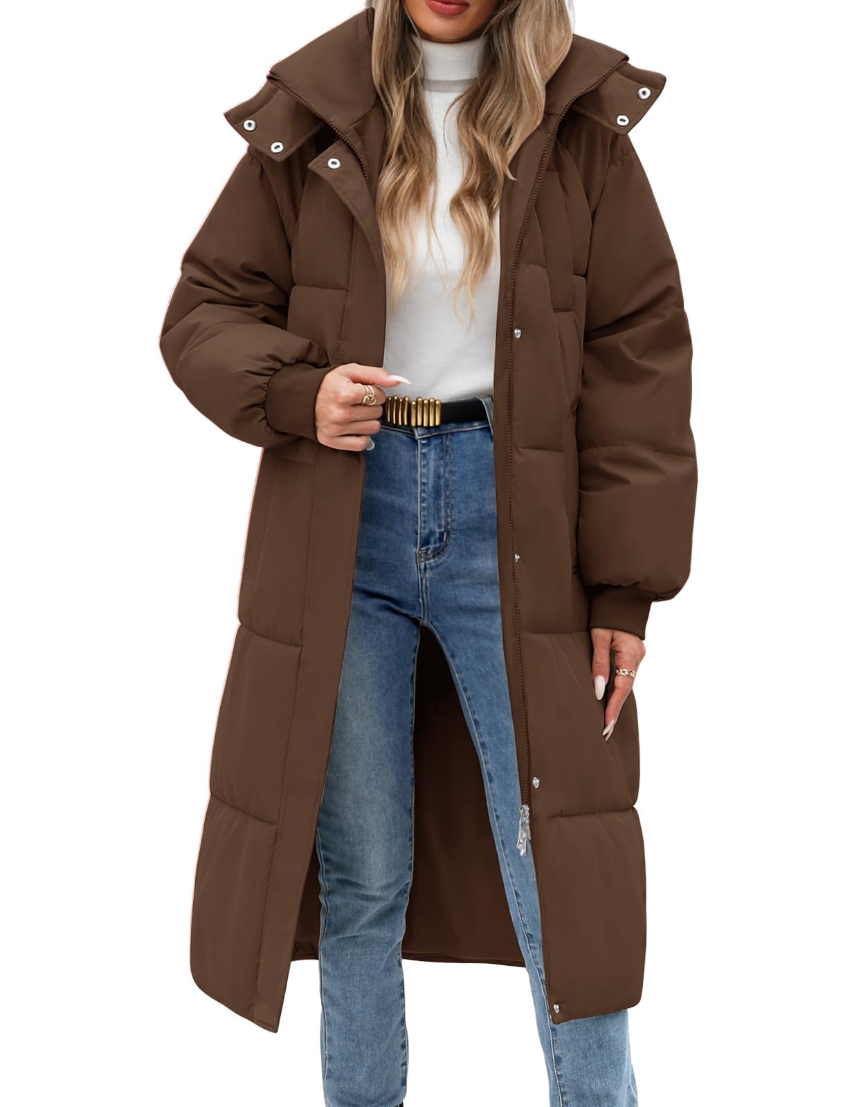 Ladies Longer Length Puffer Jacket