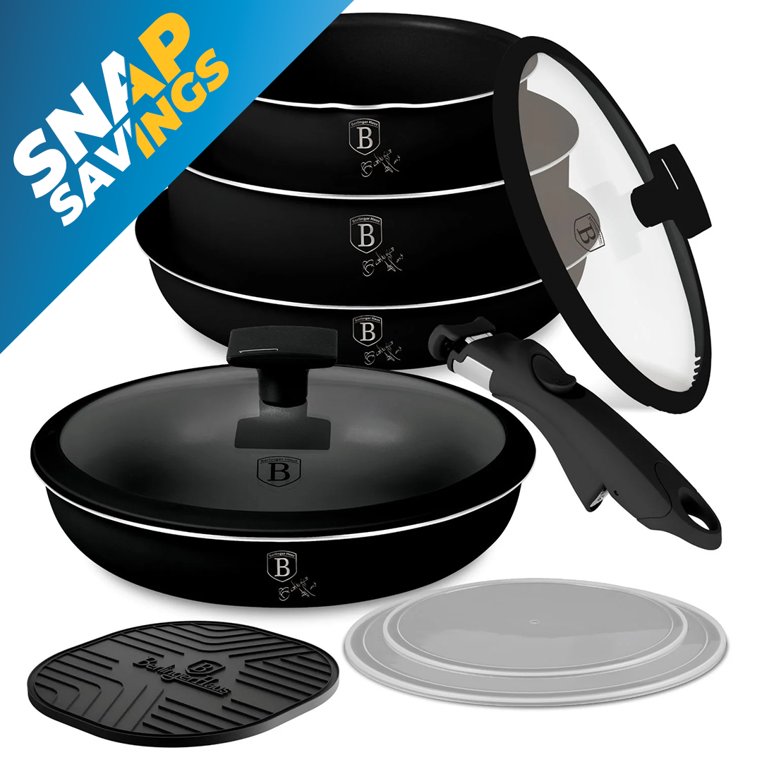 10-Piece Oven Safe Titan Pro Non-Stick Cookware Set