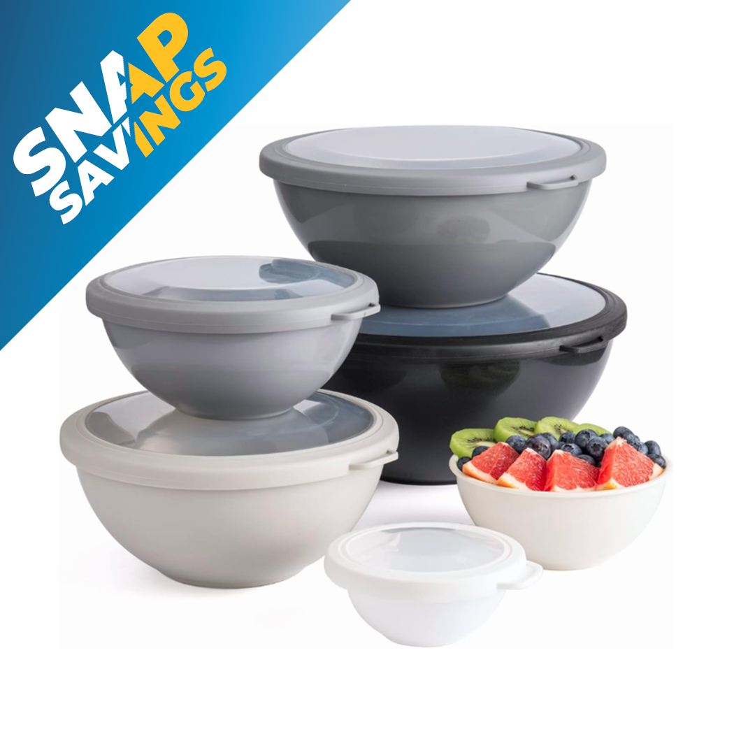 12-Piece Leak-Proof and Airtight Nesting Bowl Set