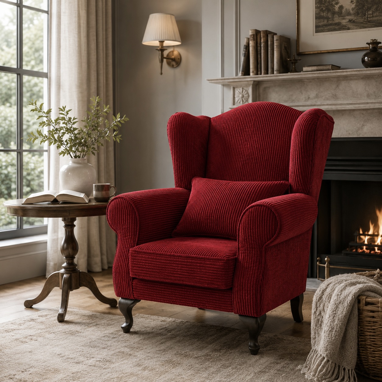 Wingback Chair and Scatter Cushion Set