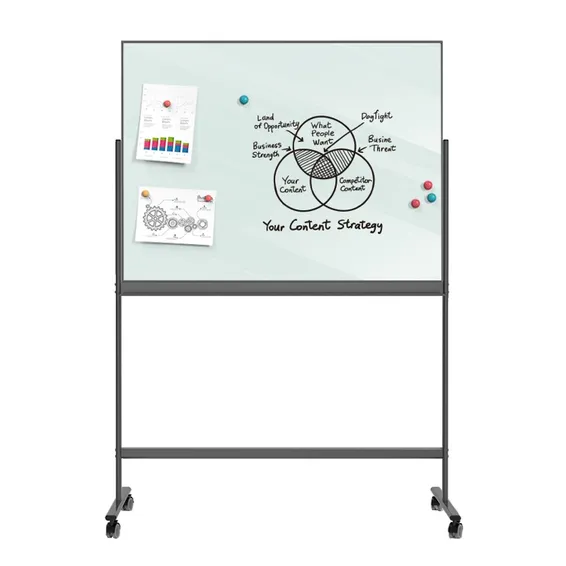 Glass Whiteboard with Easel