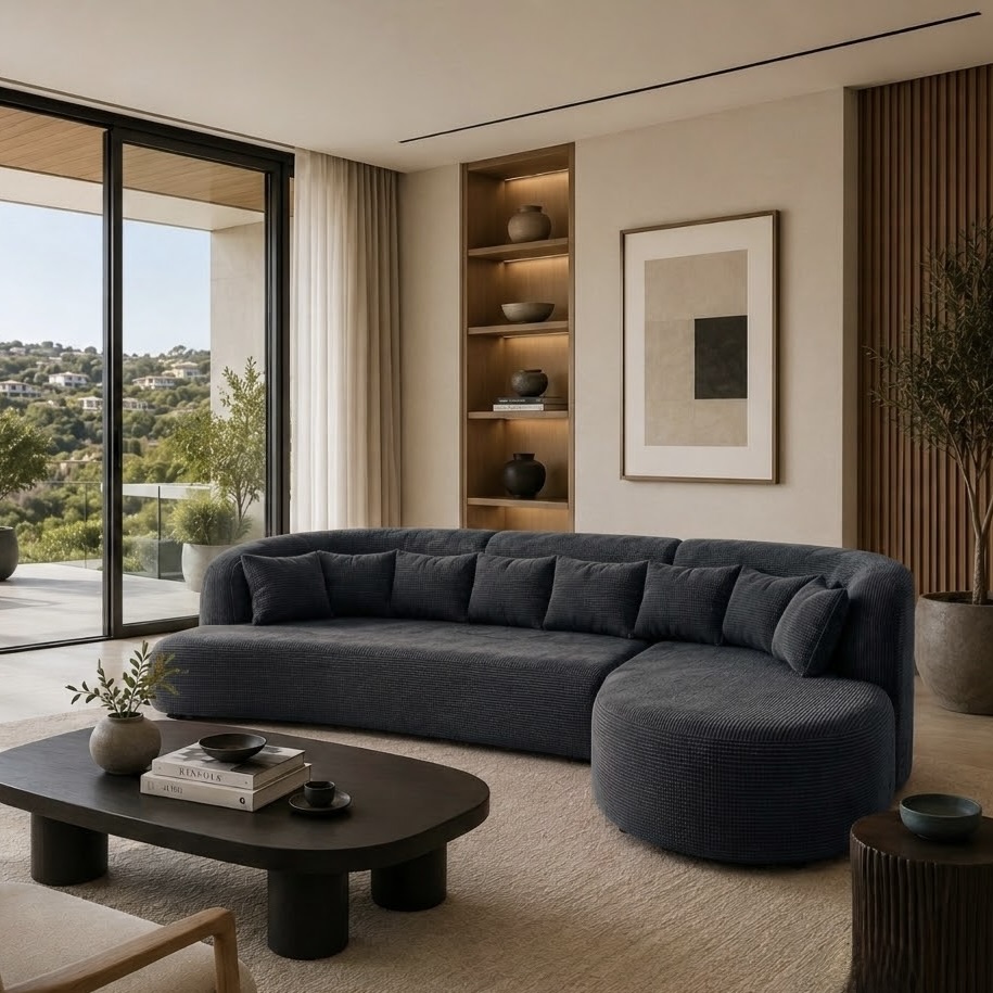 3-Seater L-Shape Couch with Scatter Cushions