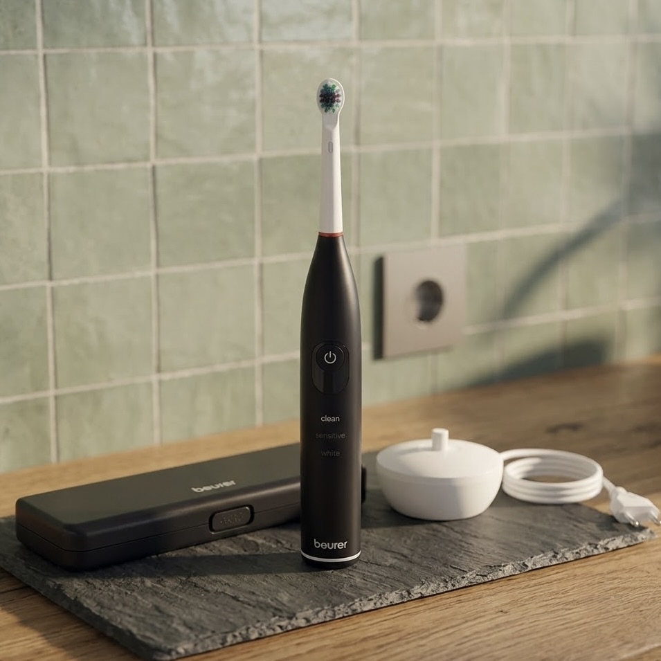 45 Day Long Electric Toothbrush with 8 Spare Heads