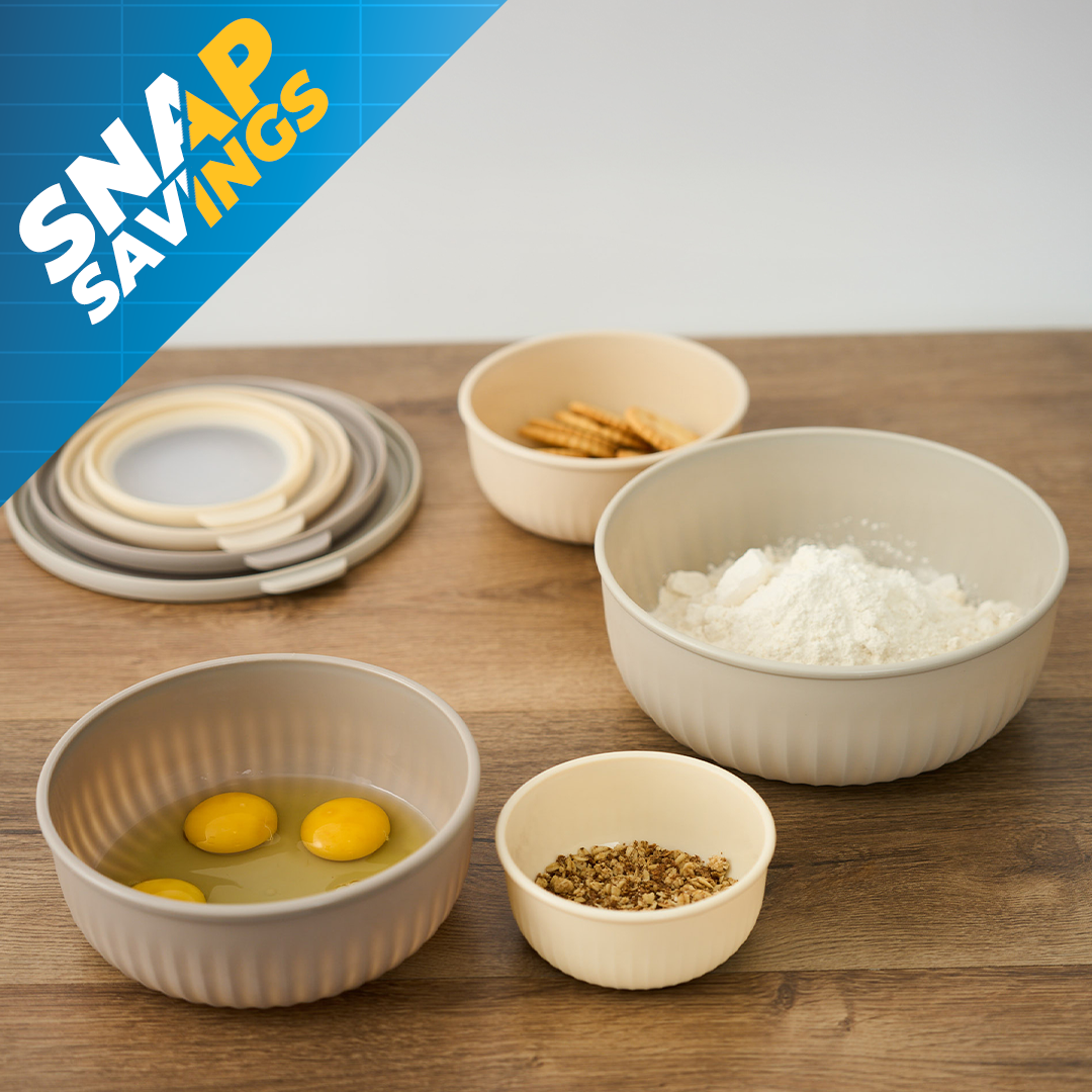 8-Piece Airtight Nesting Bowls with Lids