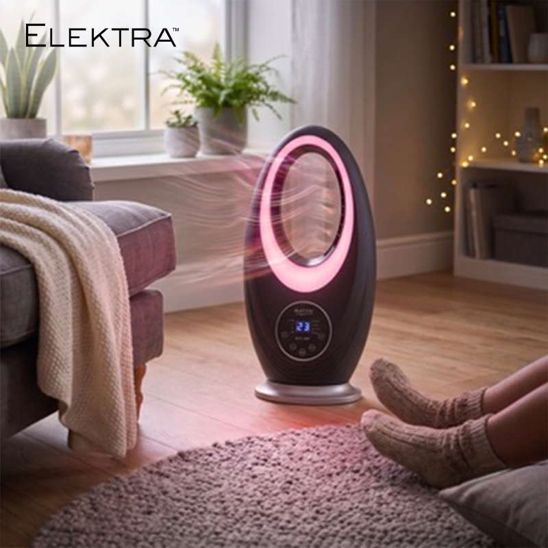 Bladeless Aero Fan Heater with Mood Light