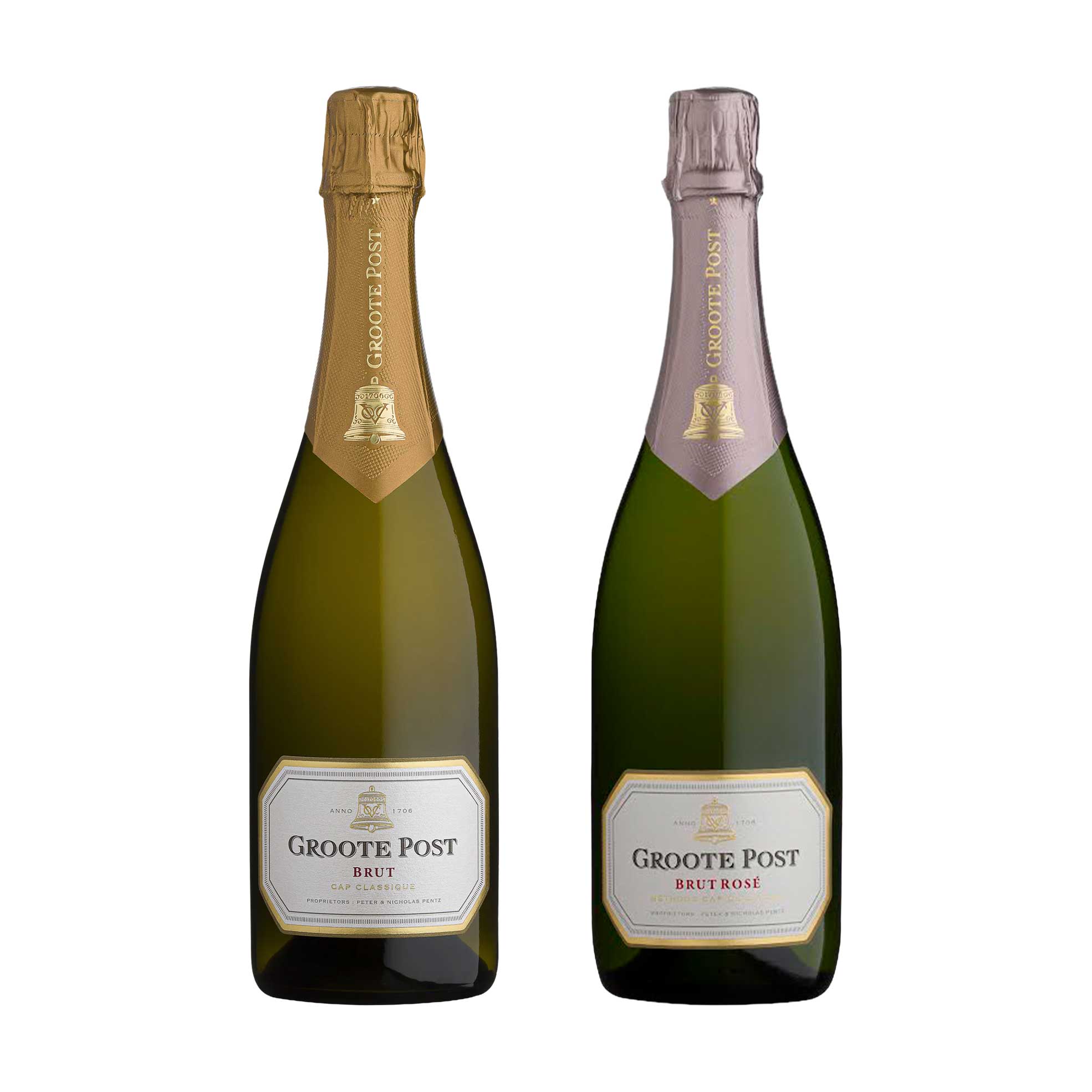 6x Brut or Brut Rosé Cap Classique
