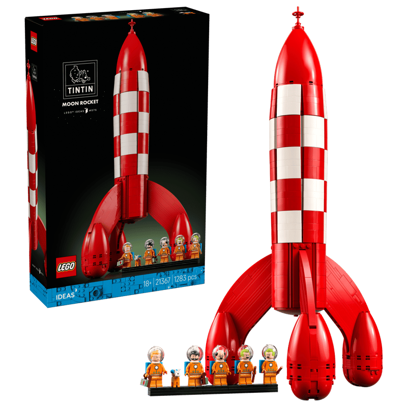 1283-Piece Tintin Moon Rocket
