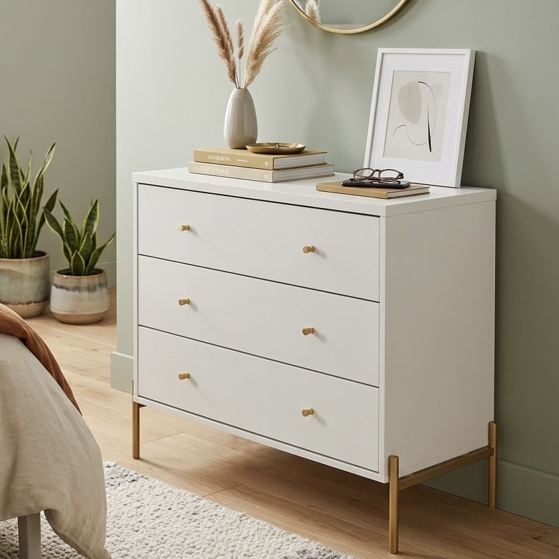 3-Drawer Modern Chest of Drawers