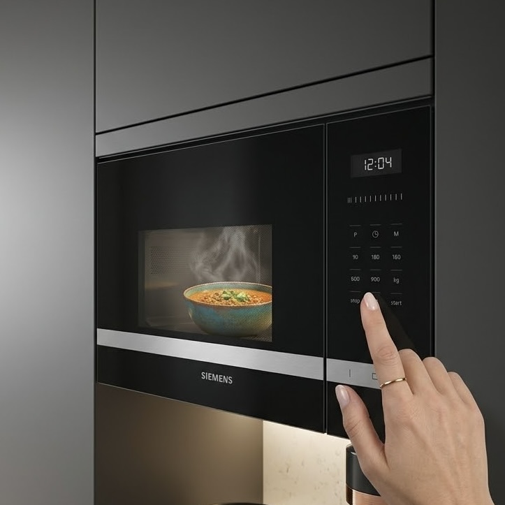 25L iQ500 Built-In Microwave With Grill (Model: BE555LMS0)