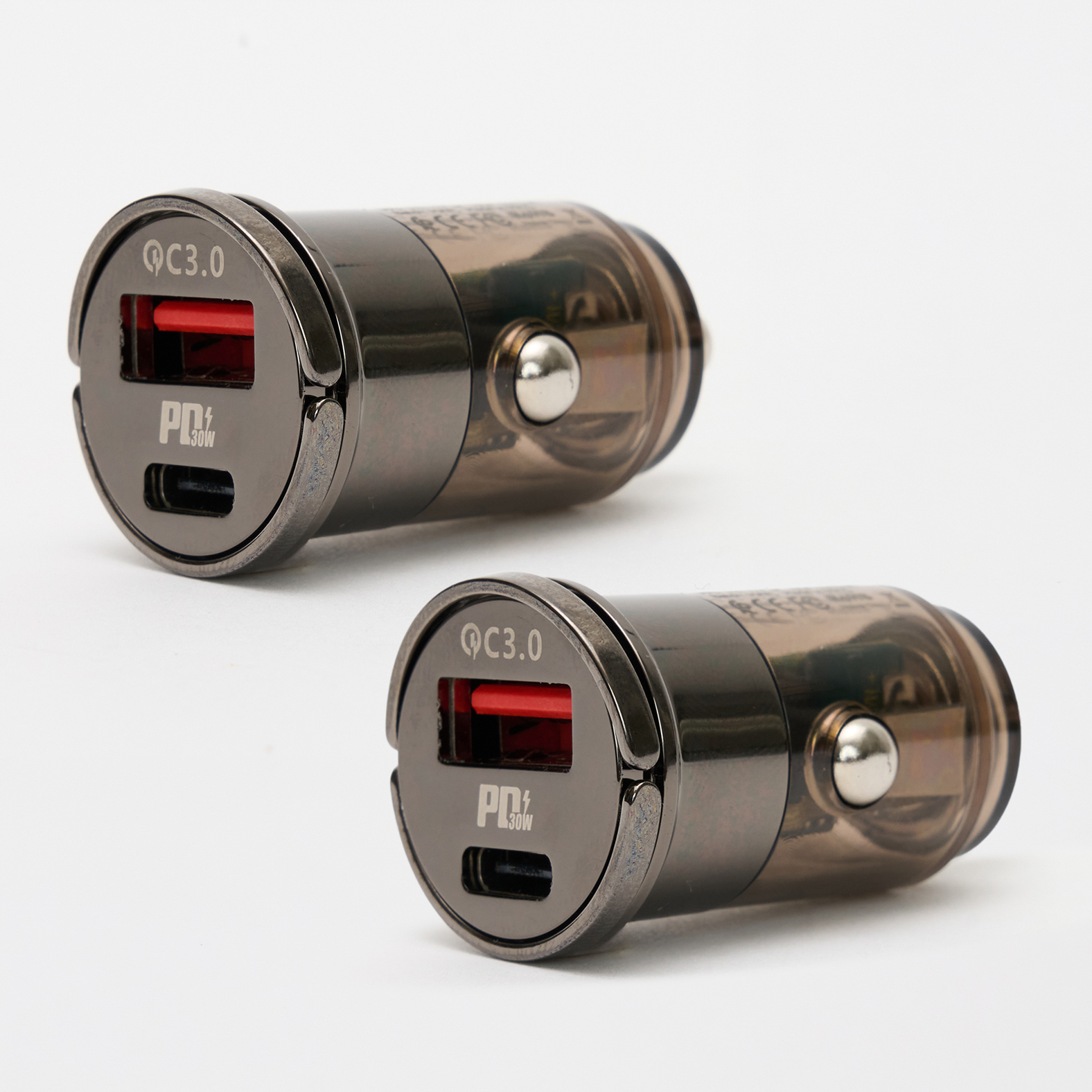 2x 46W Dual-Port Car Chargers