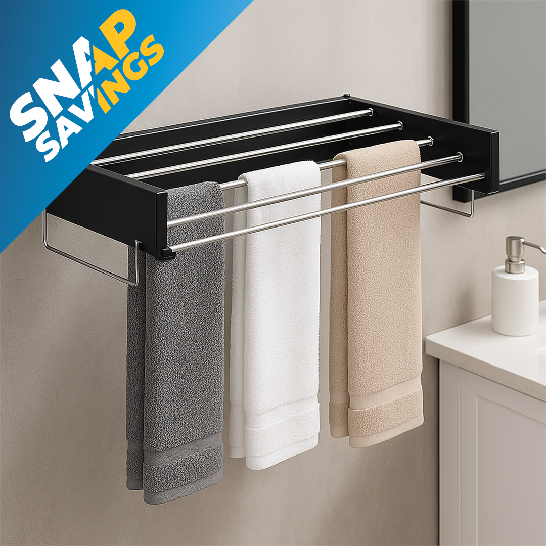 Foldable Wall-Mounted Stainless Steel Drying Rack