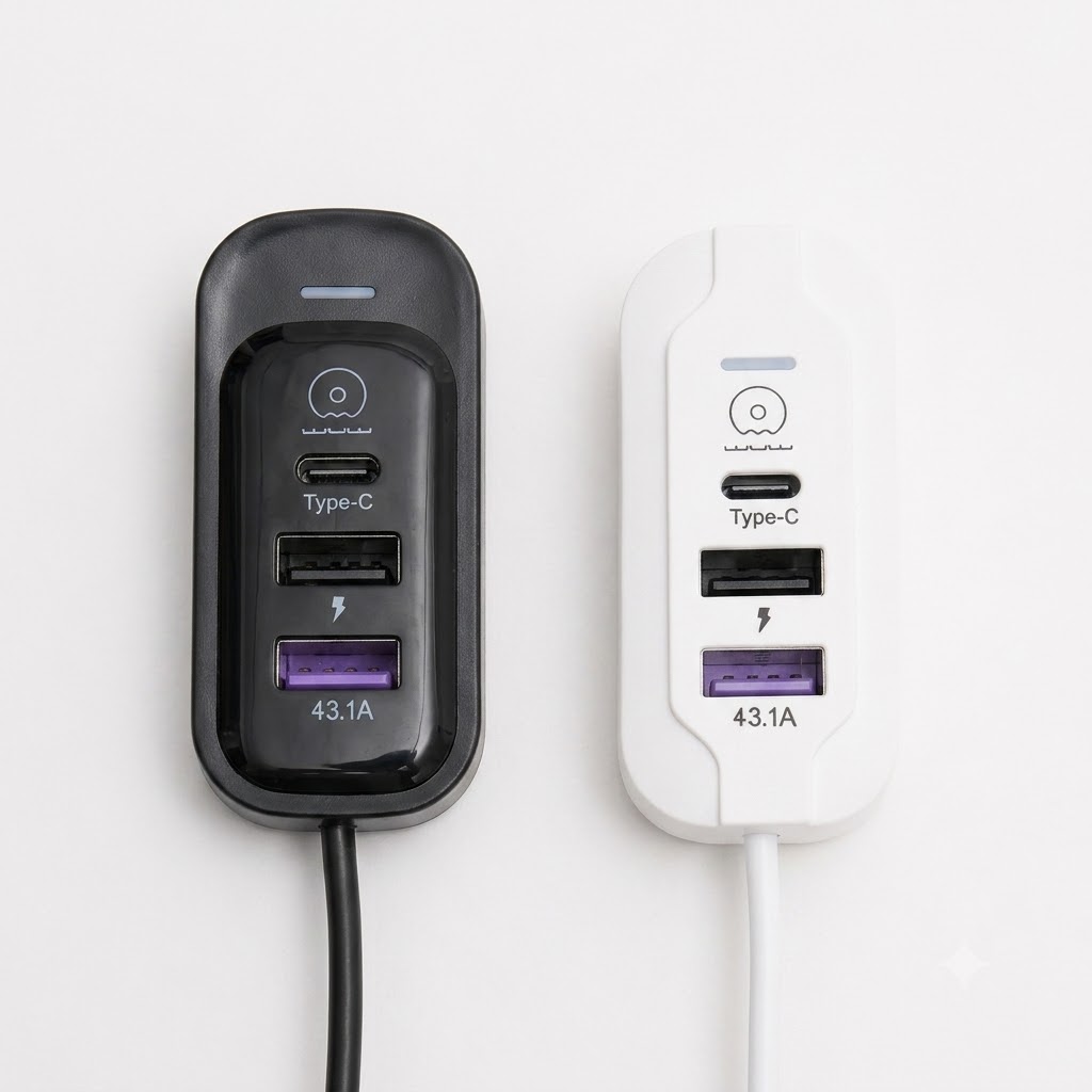 1m USB or Type-C Multi-Port Charging Cable