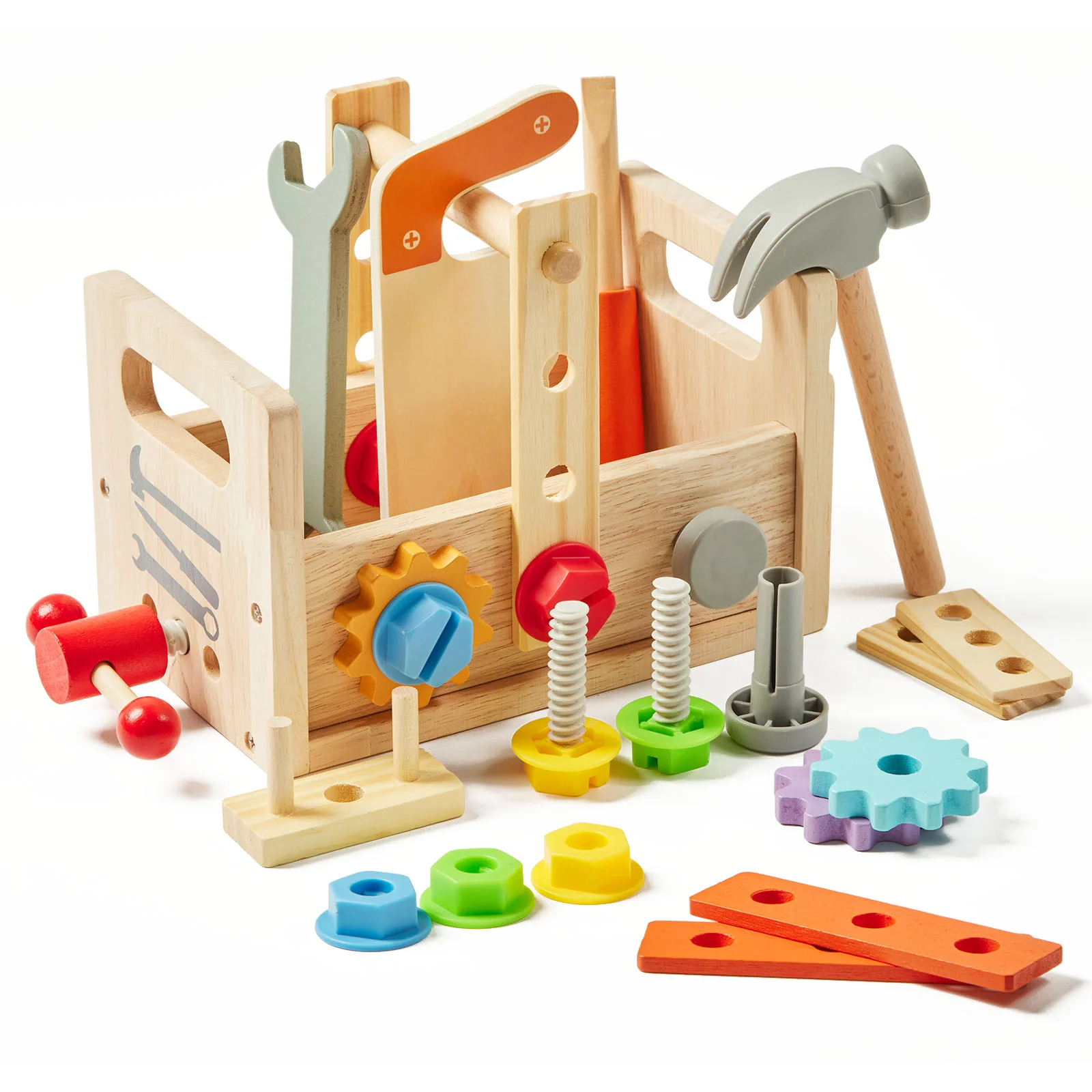 Wooden Montessori Pretend Play Tool Set