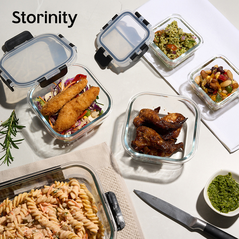 10-Piece Glass Containers with Lids