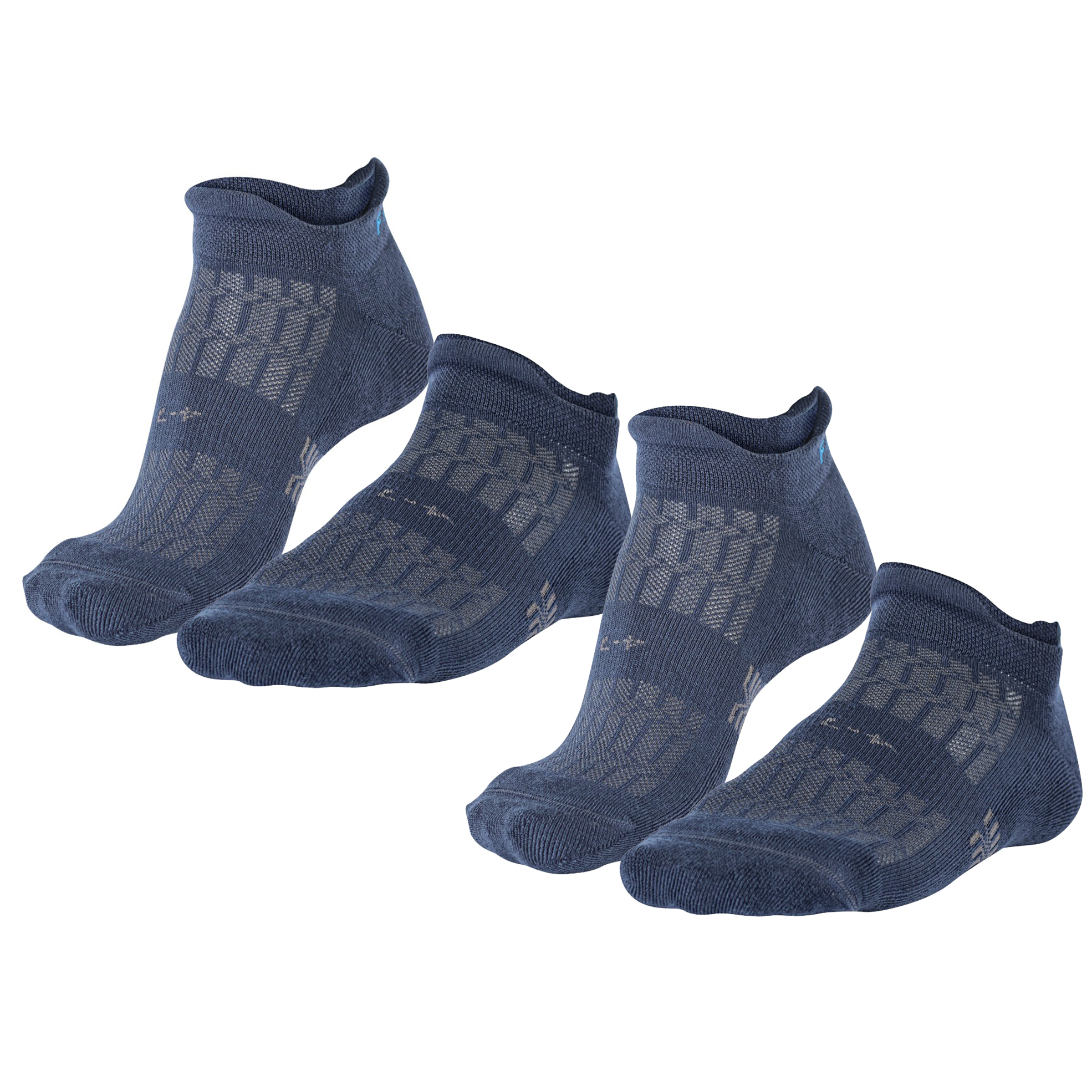 2x Pairs of Ladies Legion Blue Hidden Luxe Socks