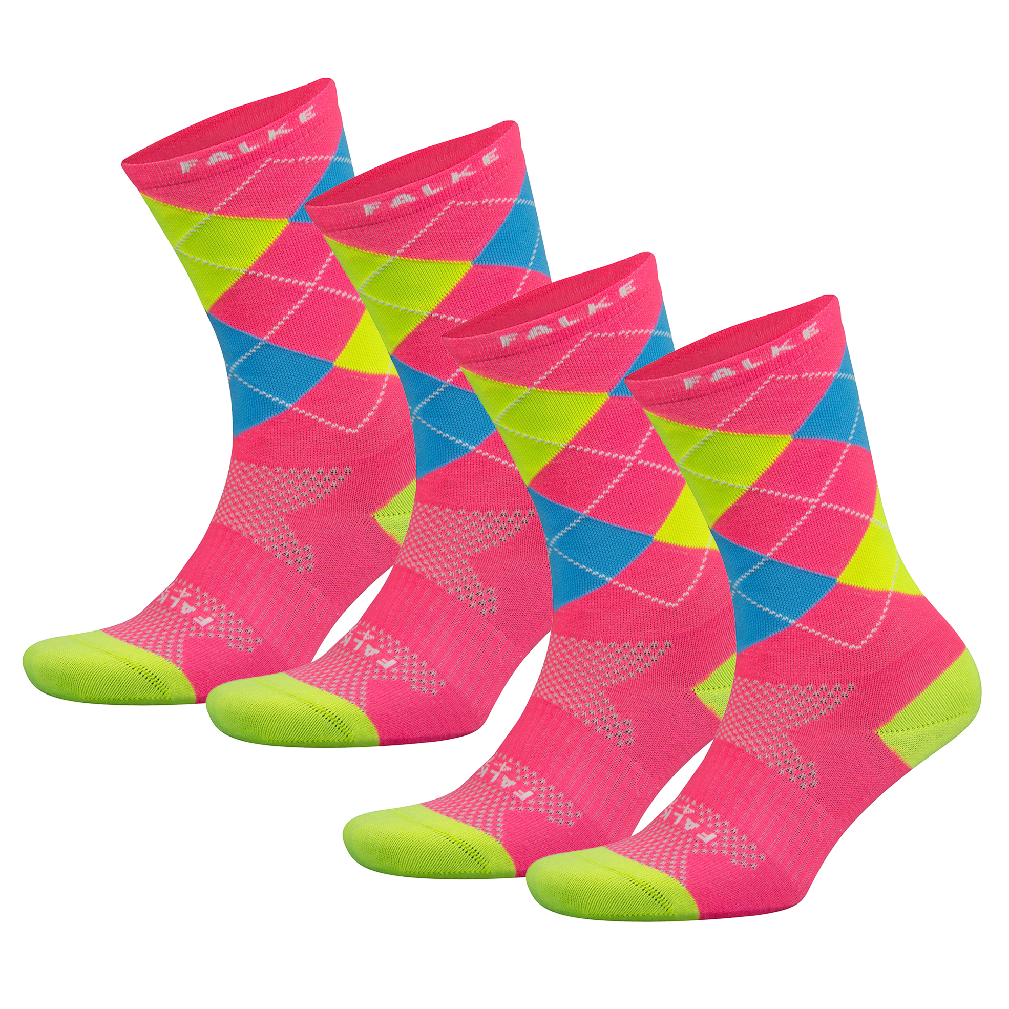 2x Pairs of Limited Edition Sensitive Patterned Argyle Socks