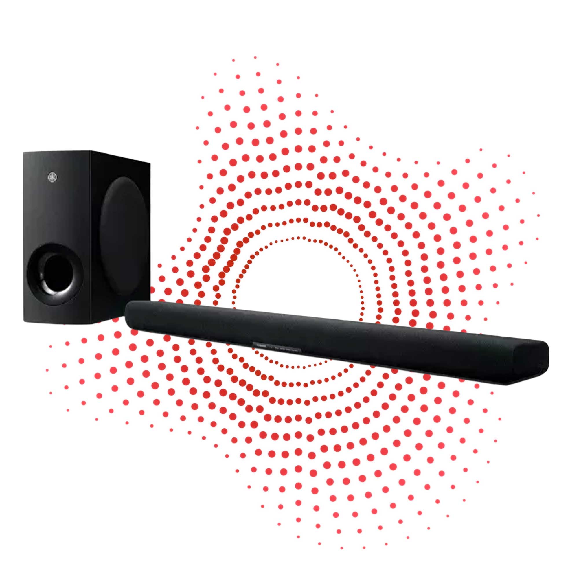 Soundbar with Built-in Wireless Subwoofer Black (Model: SR-B40A)