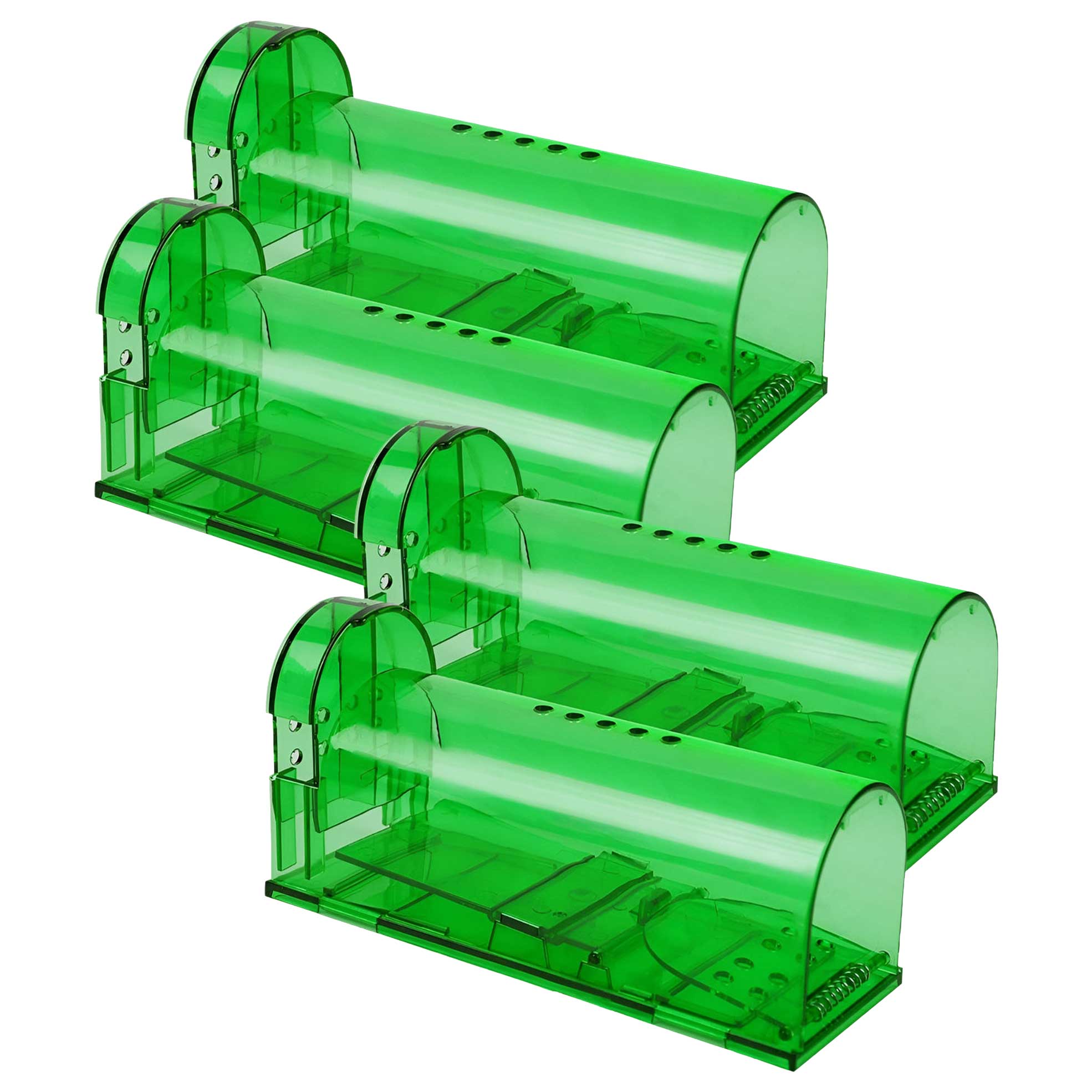 2x 2's Small Reusable Humane Catch & Release Mouse Traps