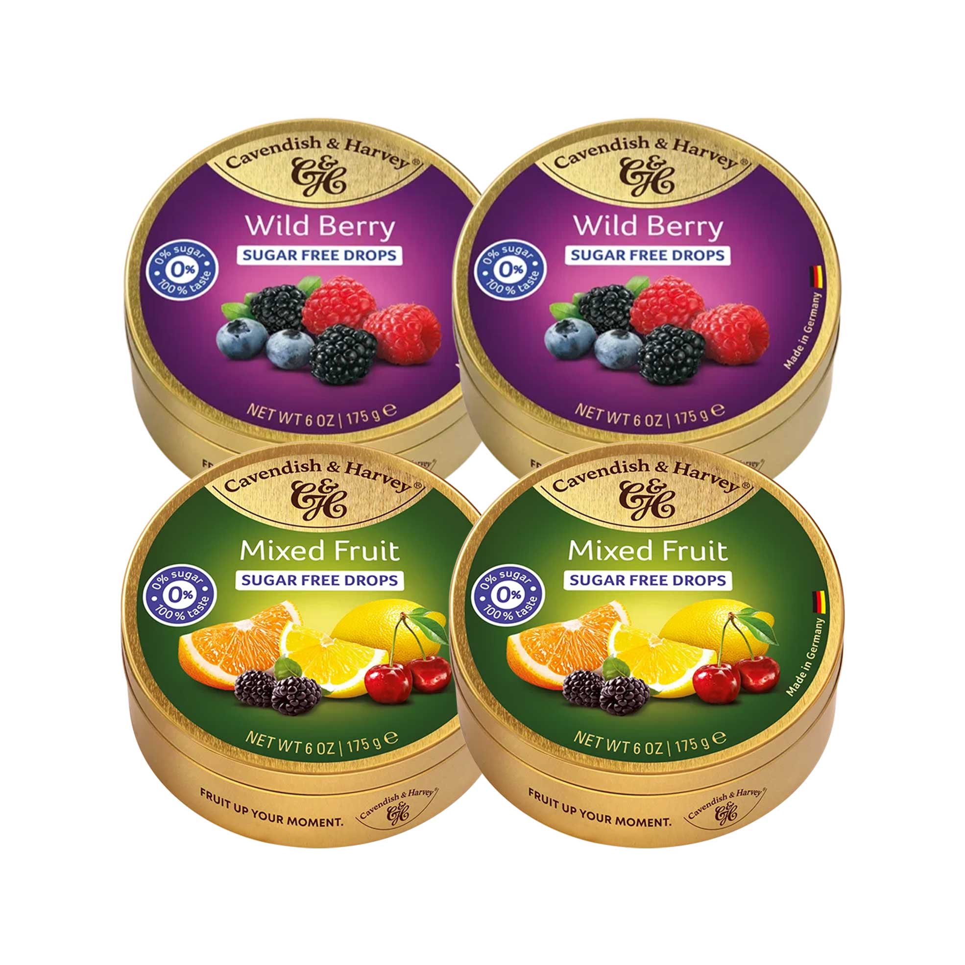 4x 175g Sugar Free Tins