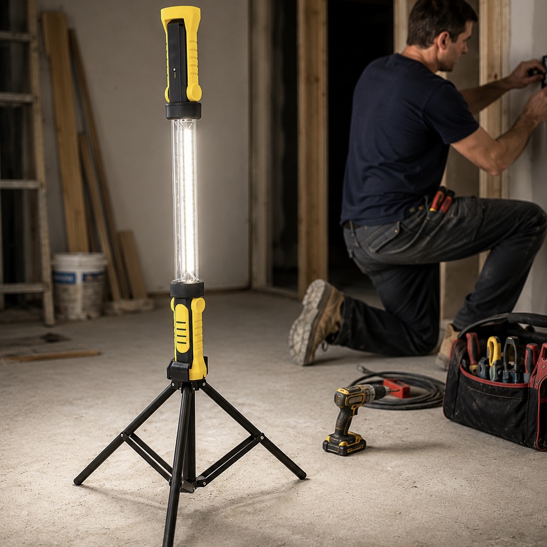 USB Rechargeable Tripod-Fitting LED Work Light