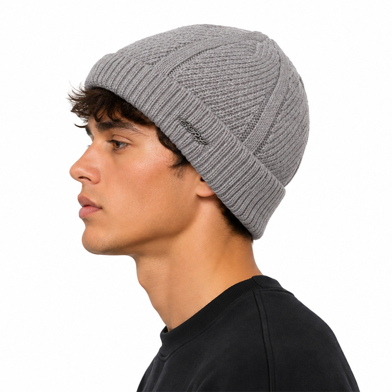 Ribbed Knitted Beanie