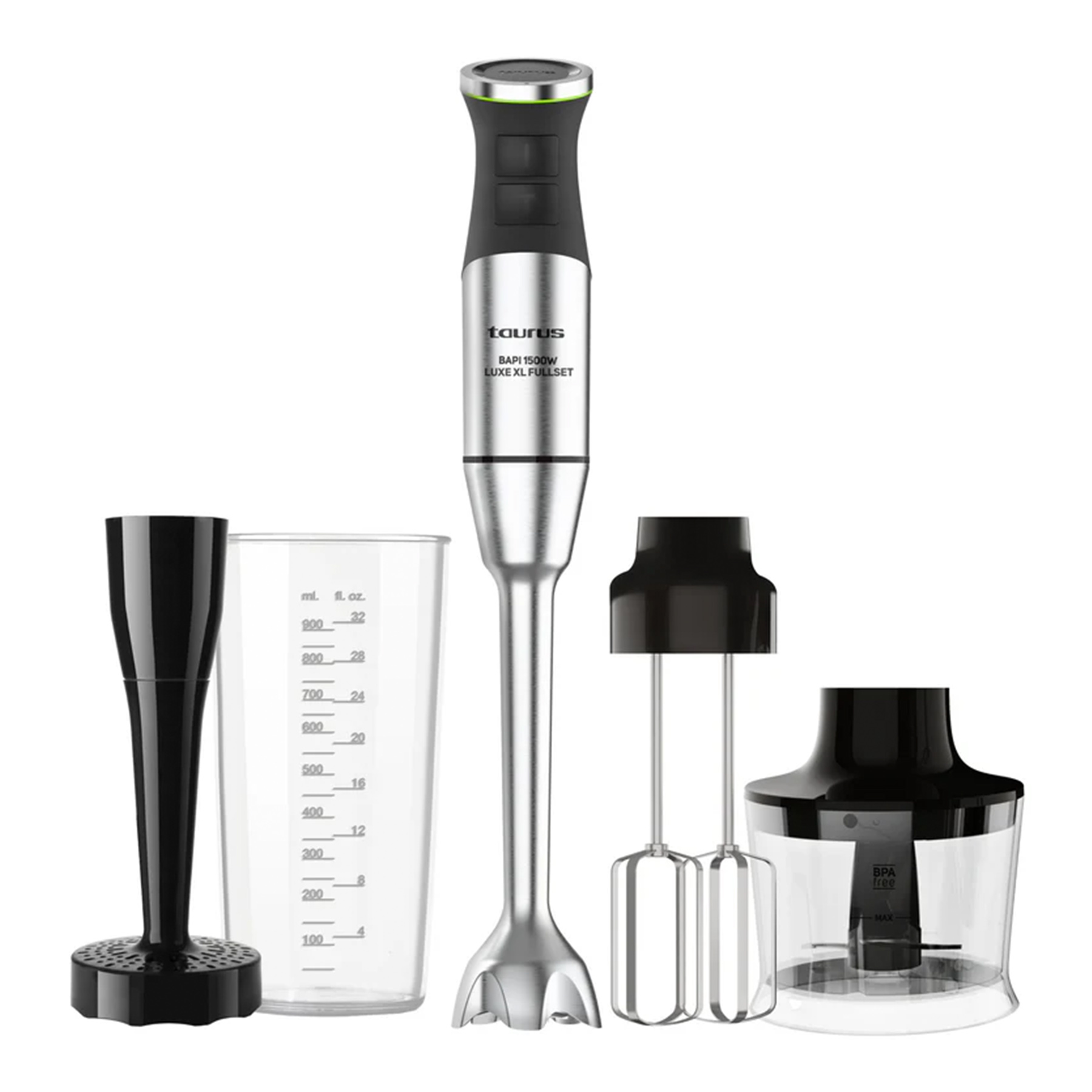 20-Speed Stainless Steel Stick Blender with Accessories (Model: 916449)