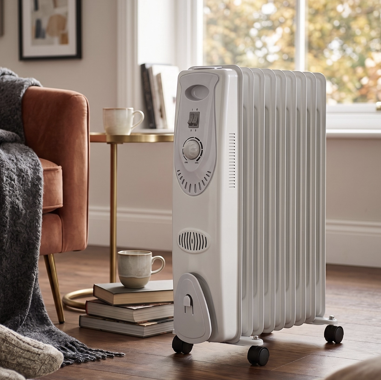 2000W Adjustable Thermostat Oil Radiator Heater