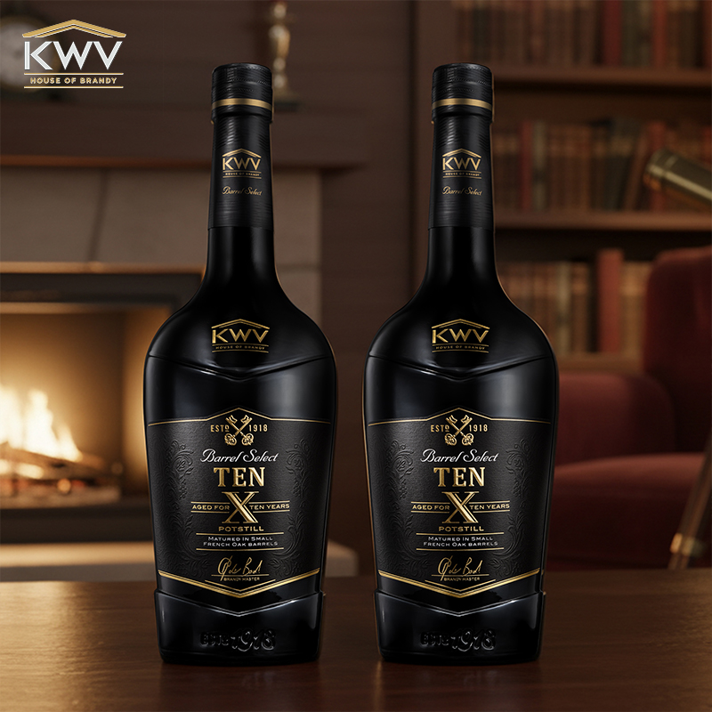 2x 750ml KWV 10 Year Old Brandy