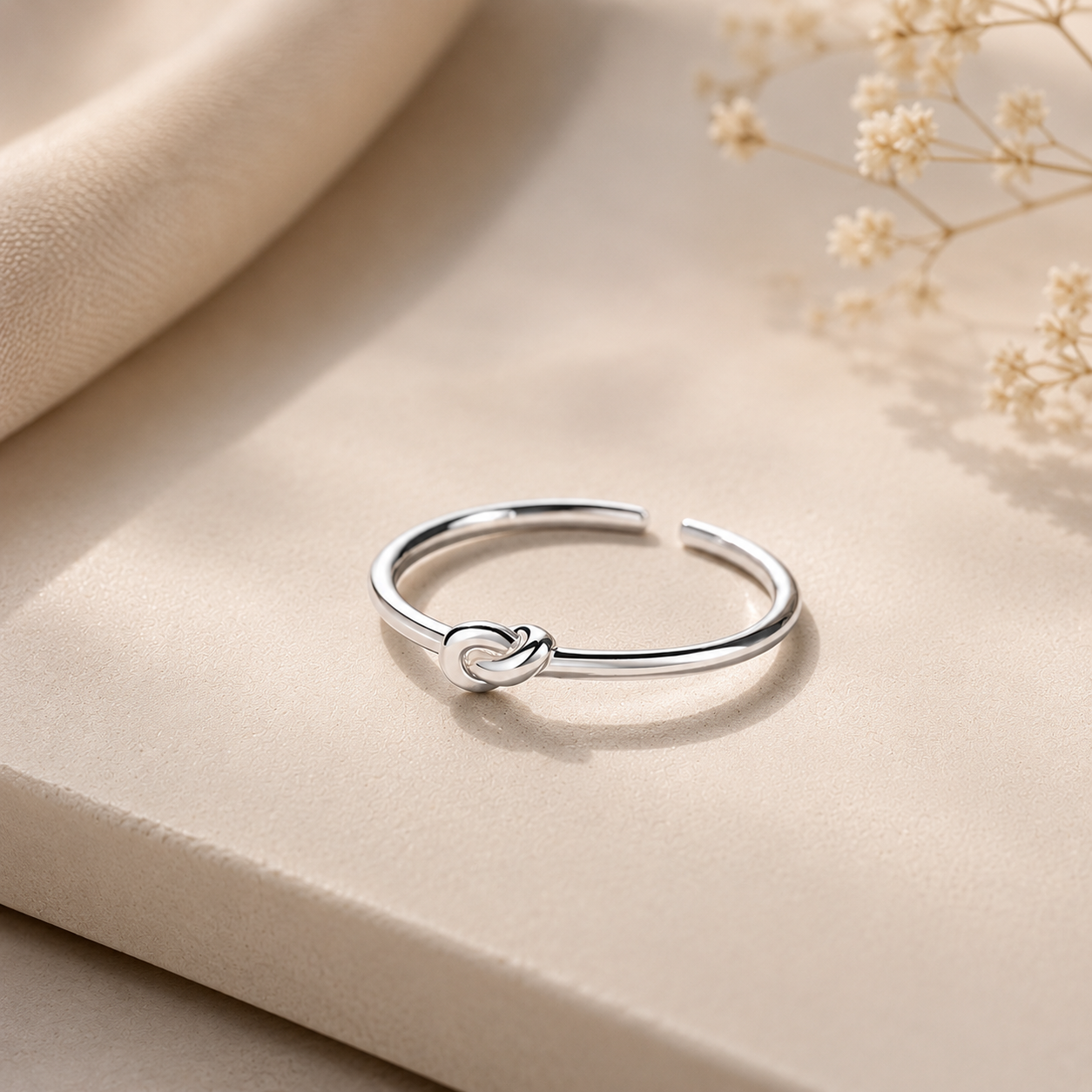 Genuine Sterling Silver Knot Ring