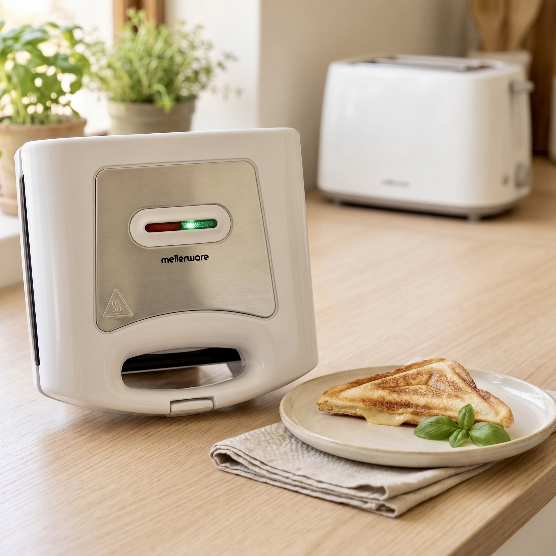 800W 2-Slice Sandwich Maker