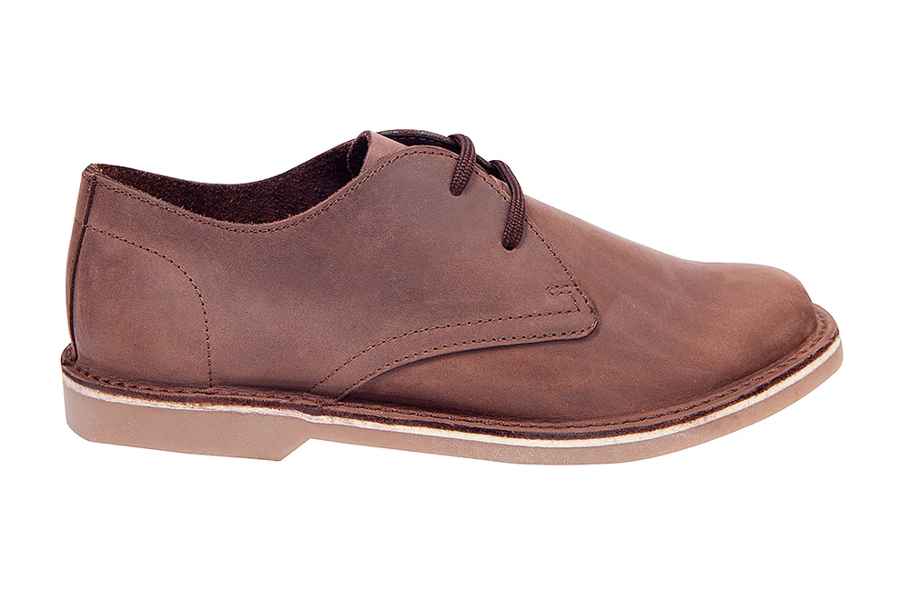 Men's Genuine Leather Brown Desert Shoes