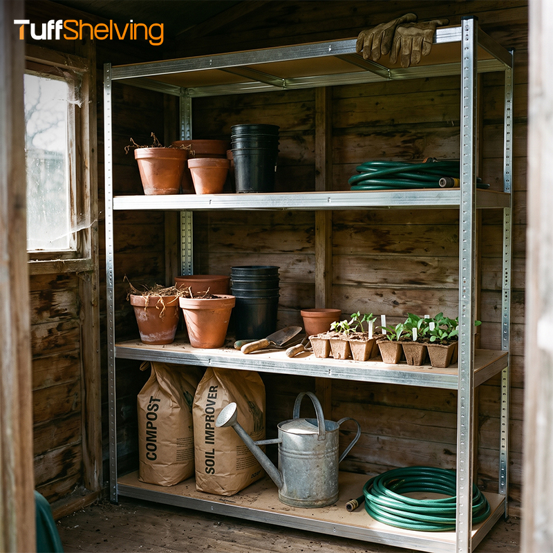 4-Tier Robust Heavy-Duty Adjustable Steel Shelf