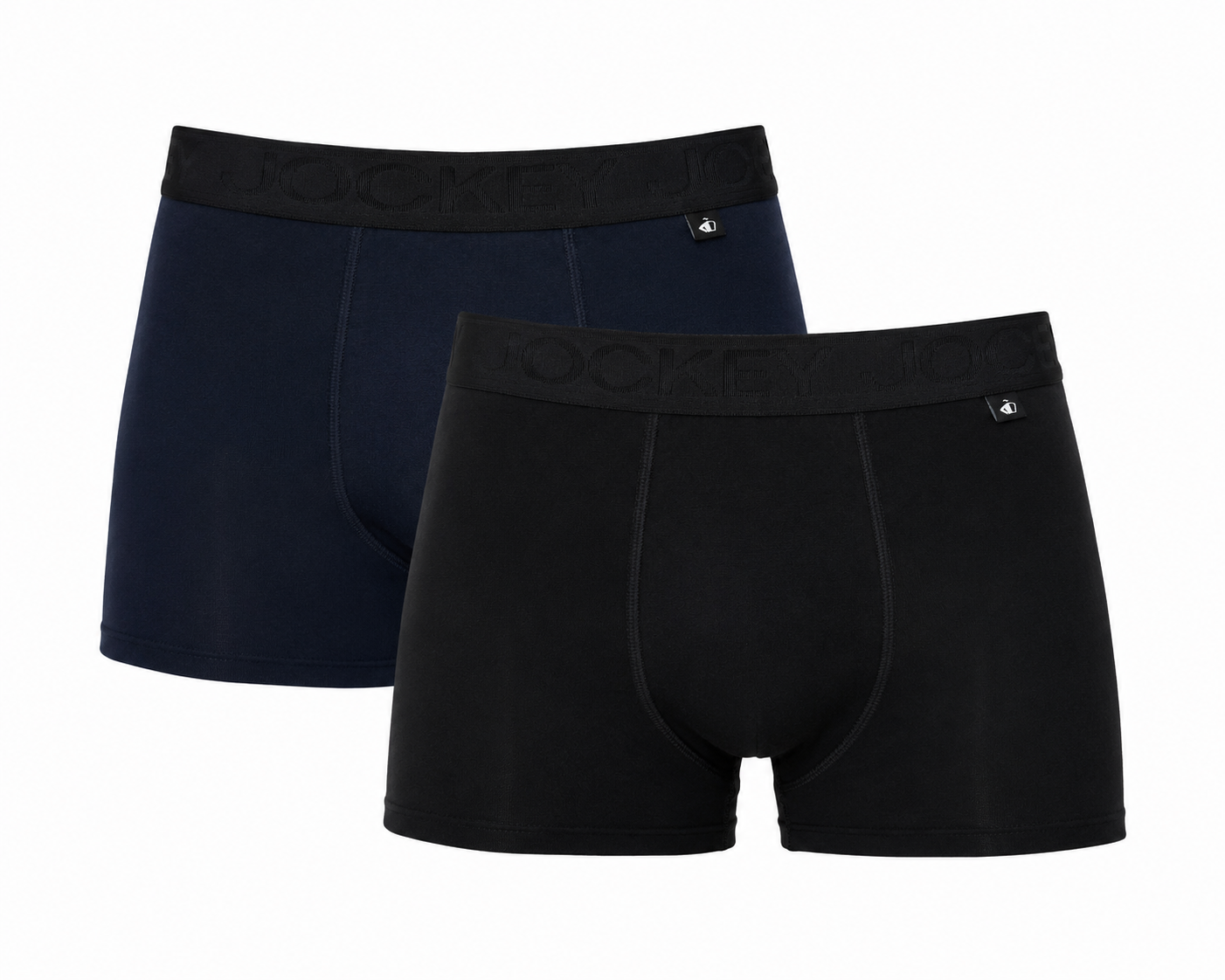 2x Men's U-Pouch Cotton Viscose Stretch Trunks