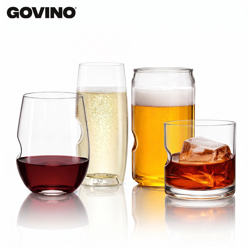 4x Premium Shatterproof Drinking Glasses