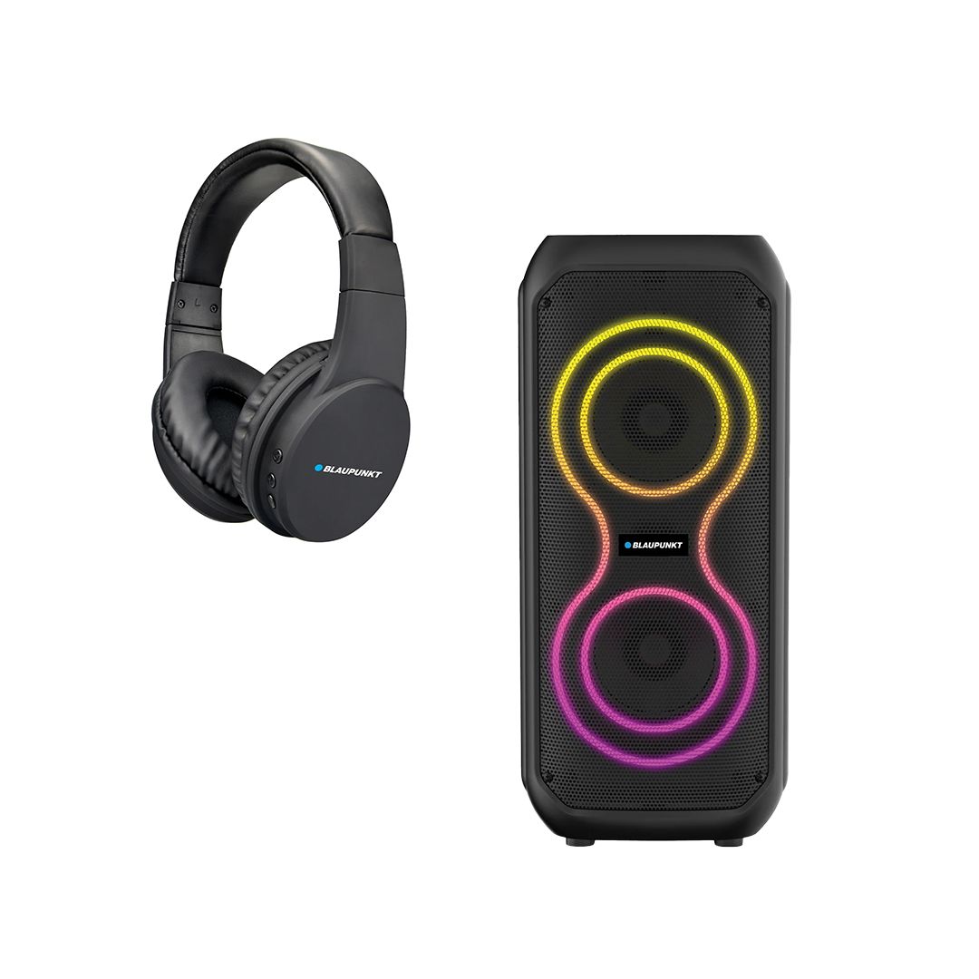 Infinite 20W Party Speaker and Bluetooth Headphones Bundle