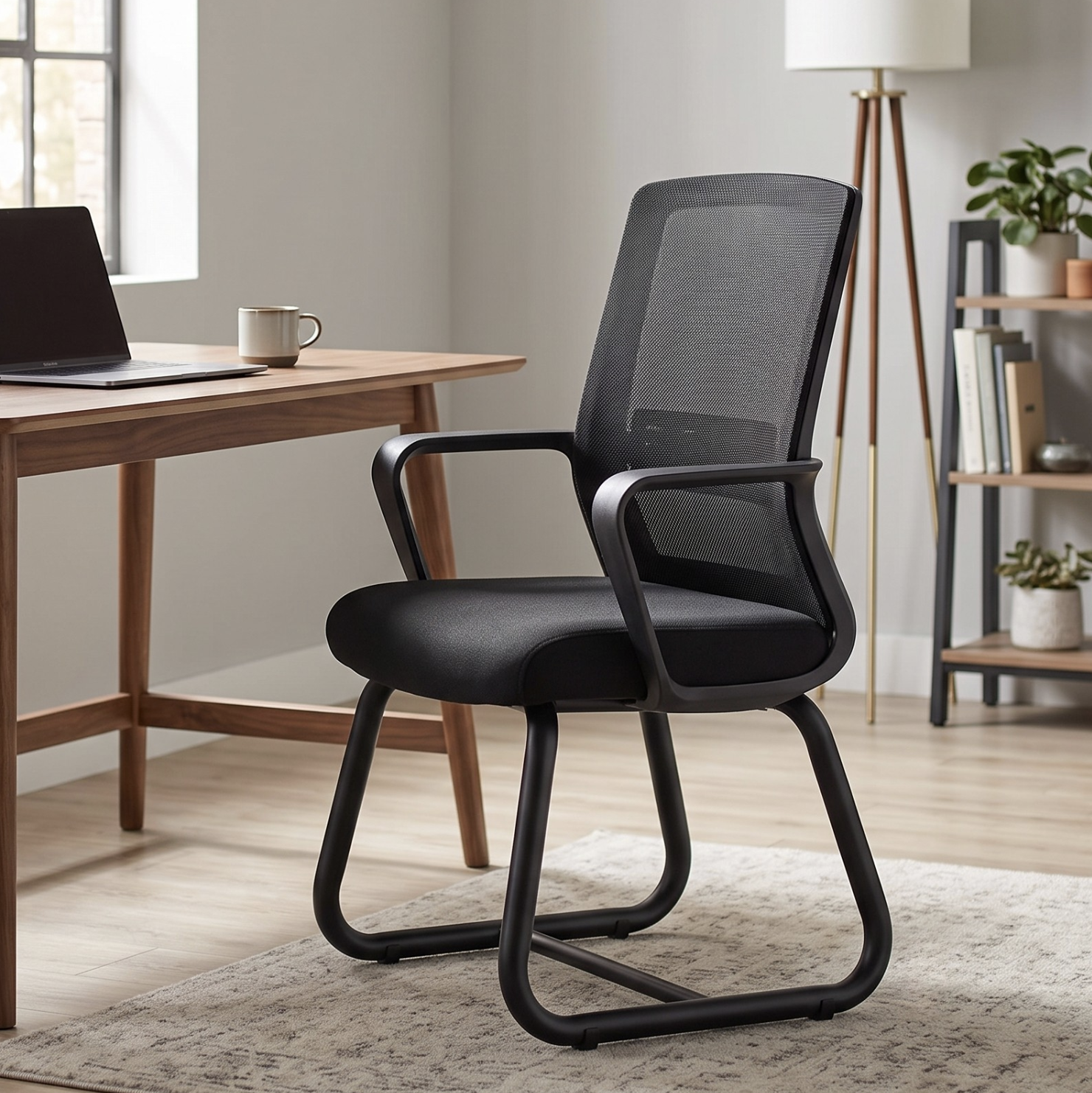 Mesh Conference Chair with Sled Base