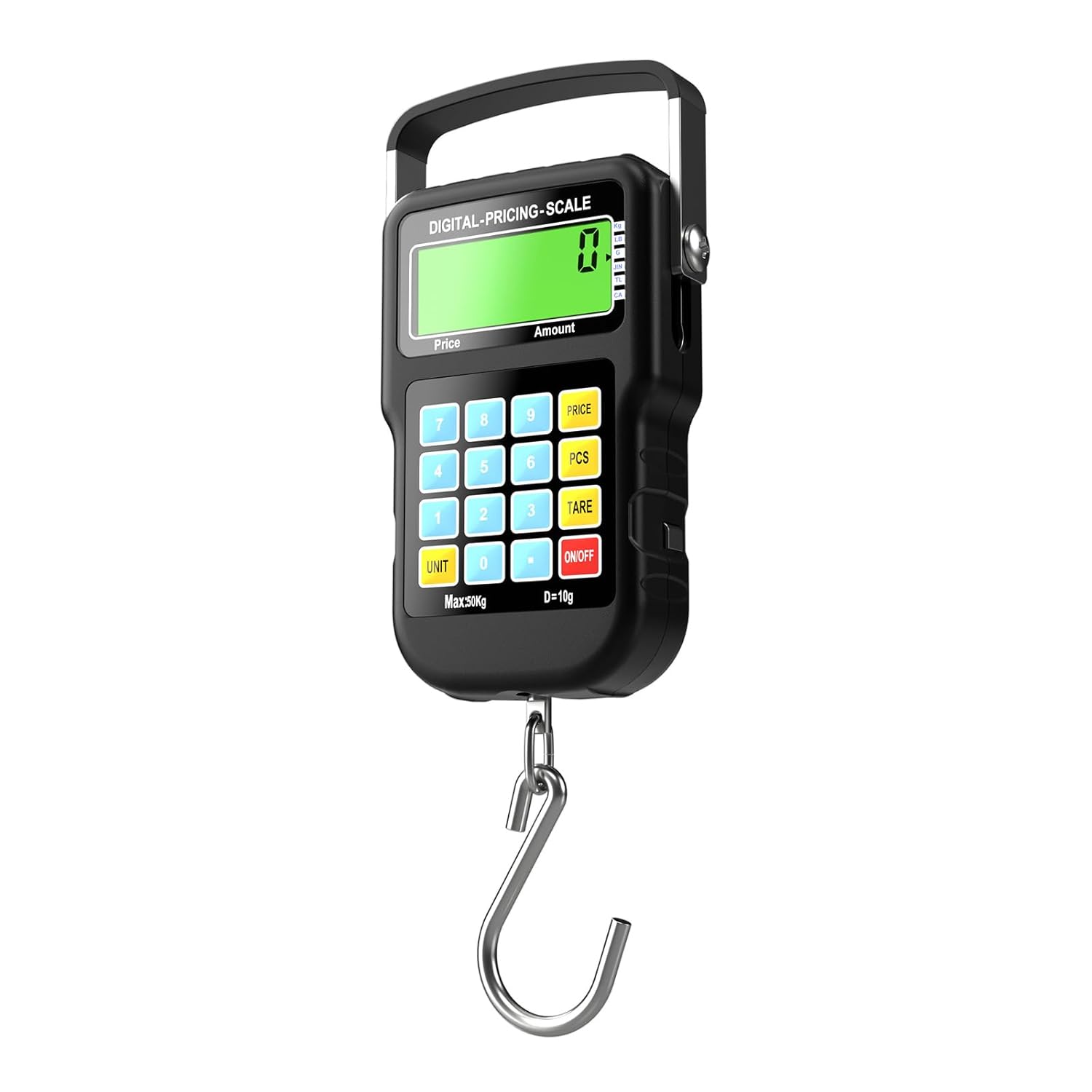 50kg Digital Price Computing Pocket Scale with Tape Measure