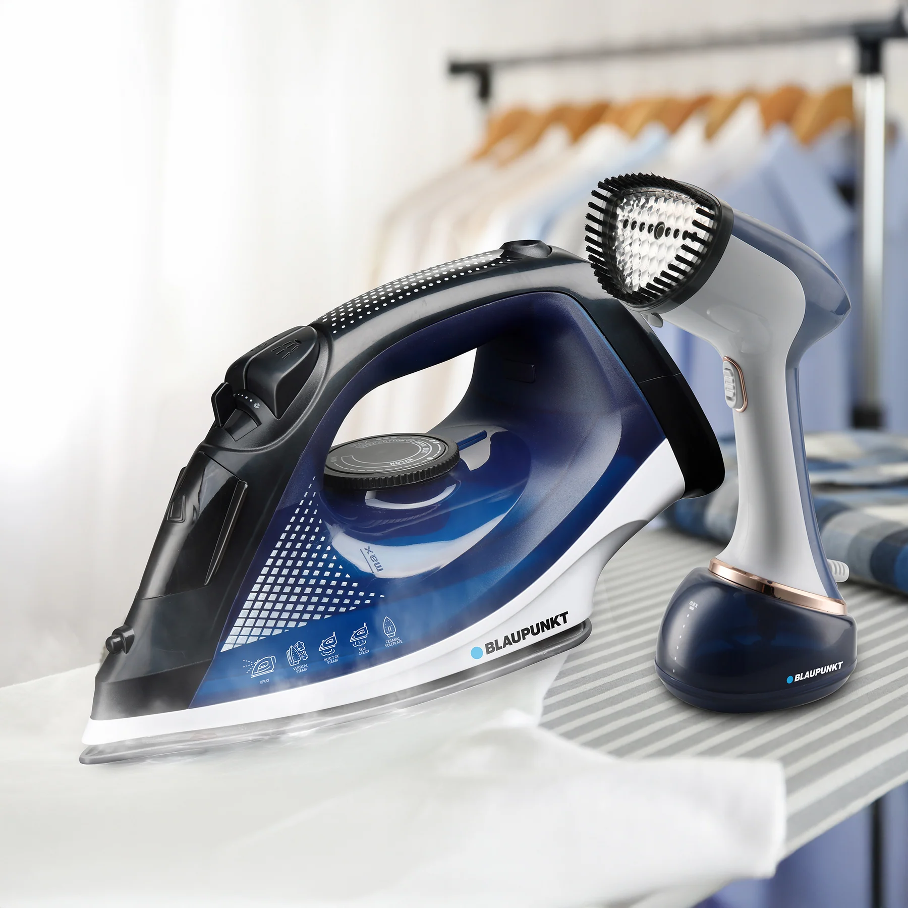 Iron and Garment Steamer Bundle