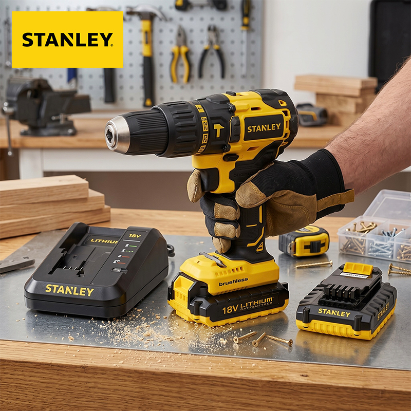 18V Brushless Cordless Hammer Drill with 2x 2Ah Battery In Kitbox (Model: SBH20D2K-B9)