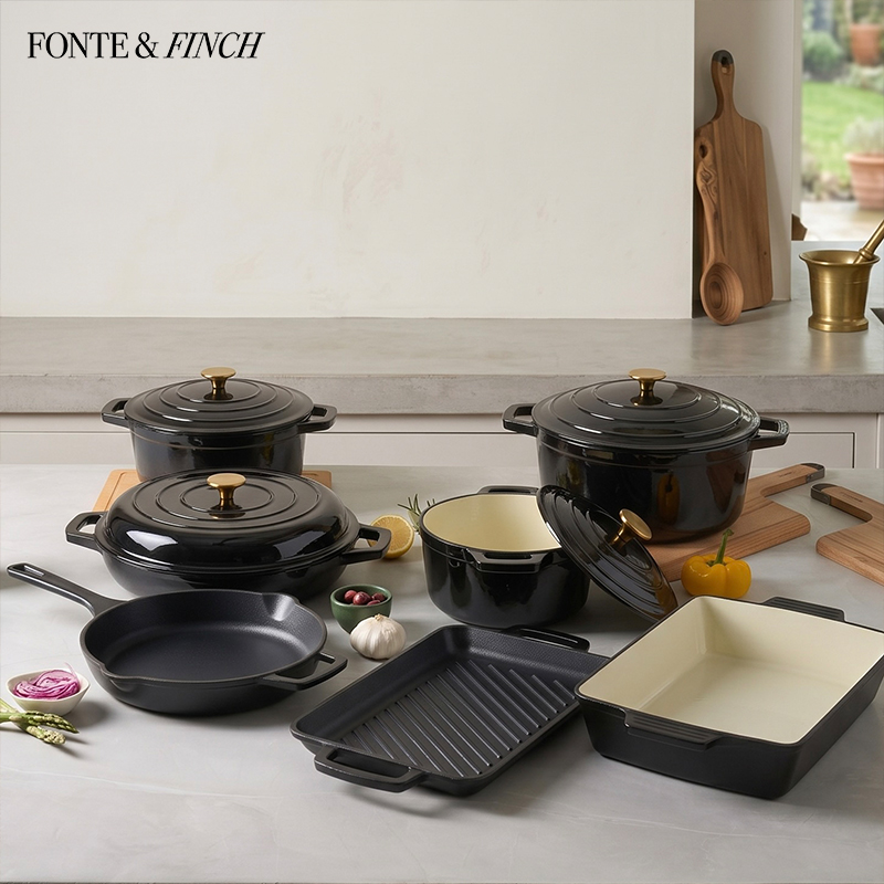 11-Piece Non-Stick Cast Iron Set